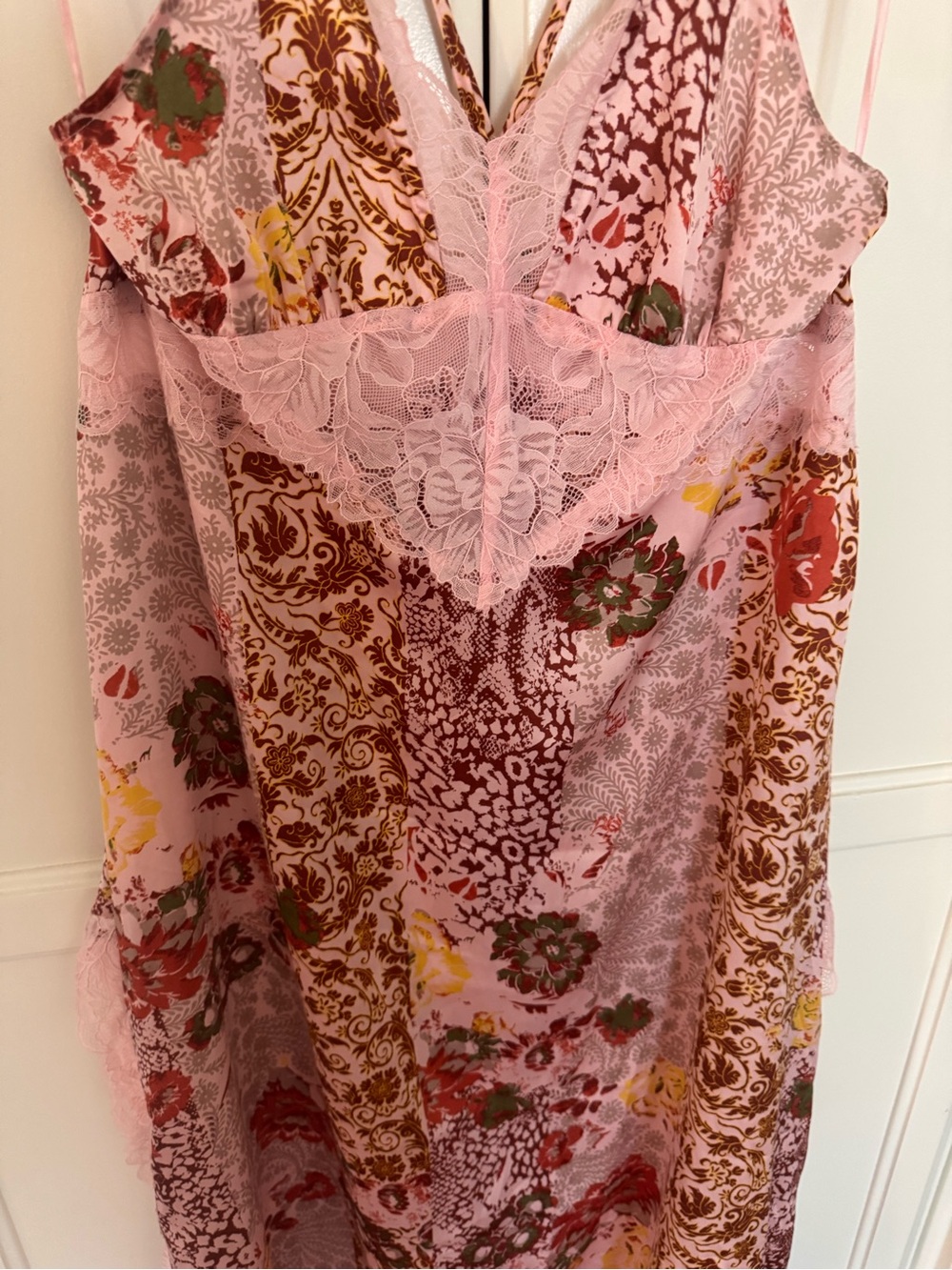 Free People Intimates Right Now Midi Slip Dress Blush Combo Size Small - Picture 9 of 13